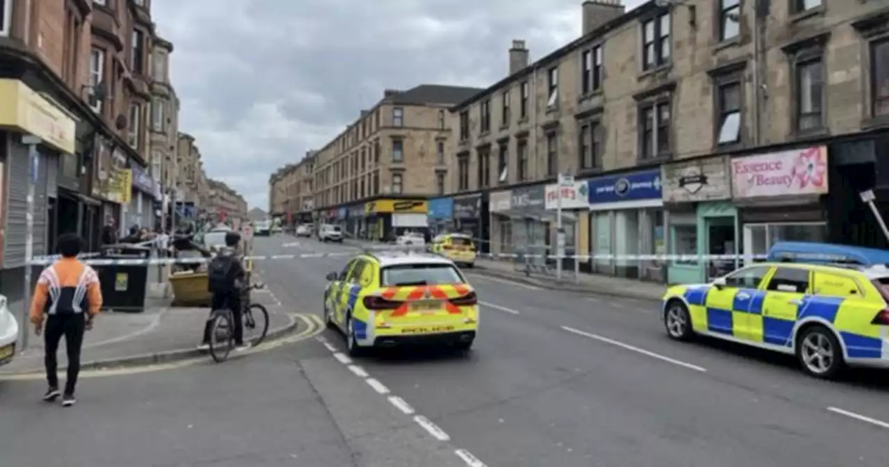 Glasgow street closed as emergency services race to scene of serious incident