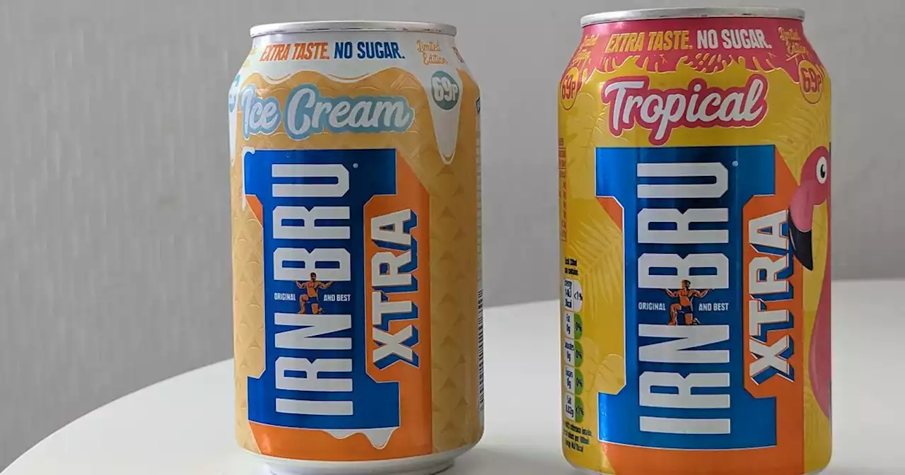 We tried Irn-Bru's two new flavours and the tin 'gave us a chuckle'