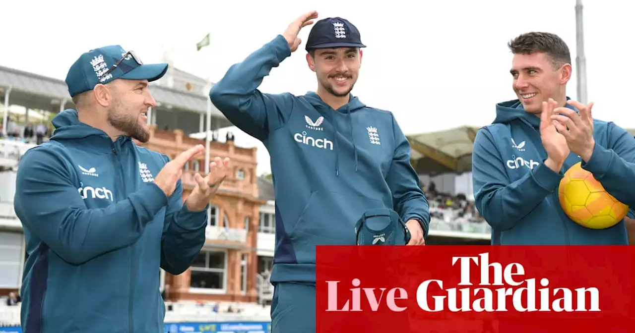 England v Ireland Test match: day one – live