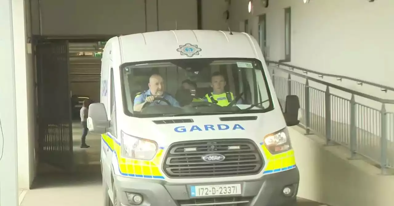 Murder case heard in underground carpark in Wexford with accused in Garda van