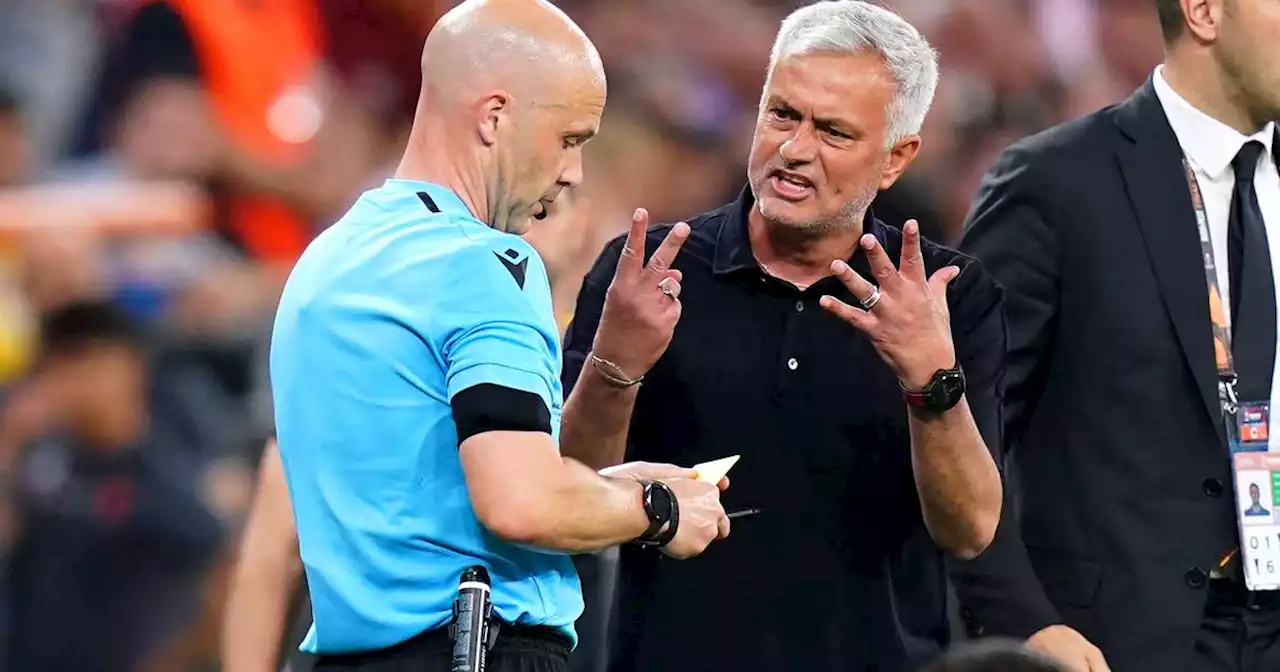 José Mourinho calls referee a ‘f**king disgrace’ in car park after final