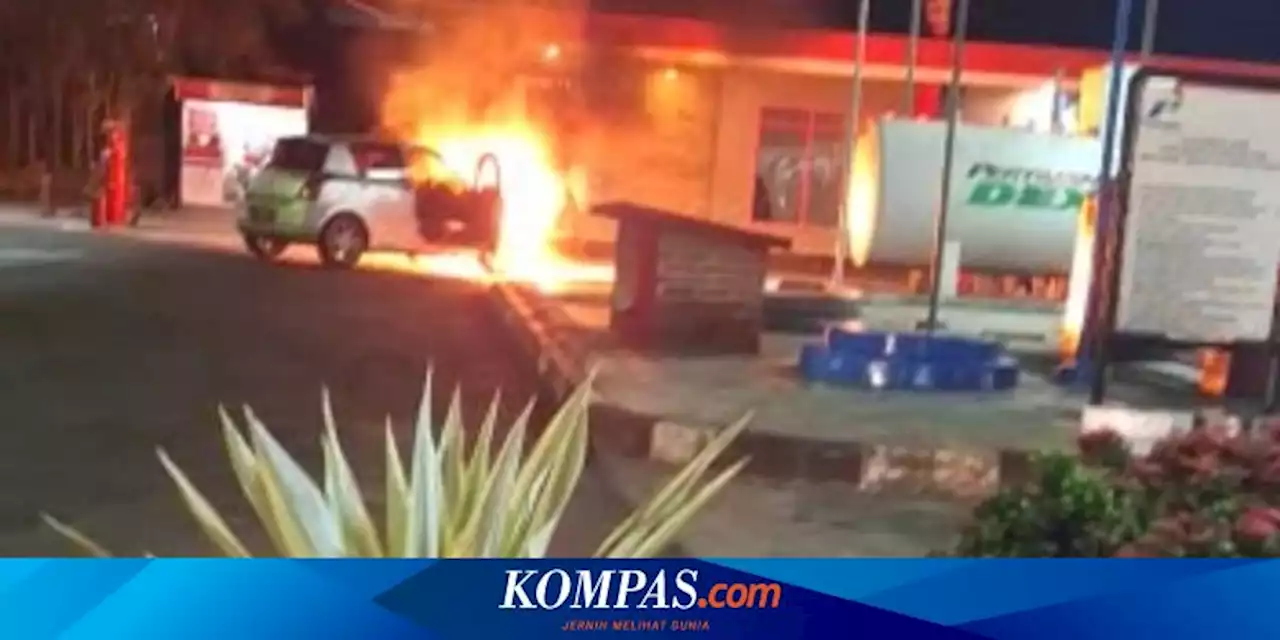 Mobil Terbakar di SPBU Tasikmalaya, Sopir Pingsan dan Dirawat di RS