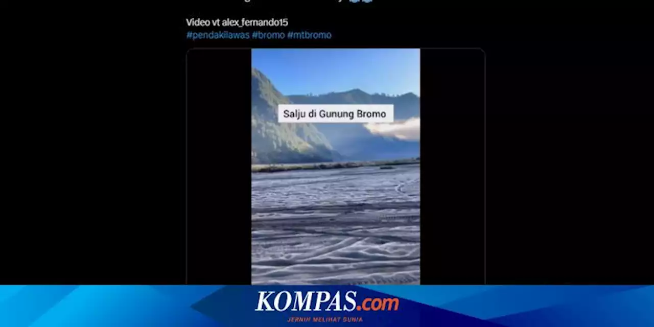 Wisatawan Bisa Menikmati Embun Es Bromo Selama 3 Bulan