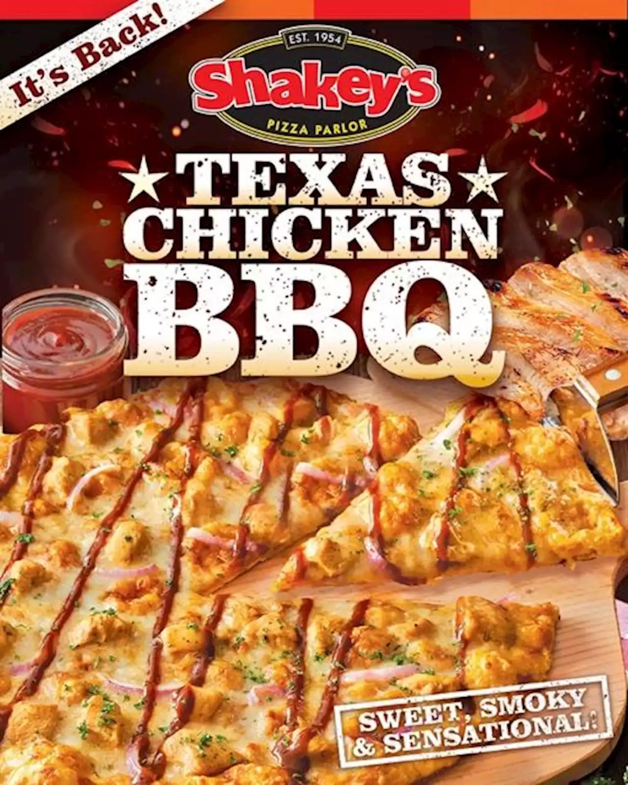 Yeehaw! The Shakey’s Texas Chicken BBQ Pizza is back!