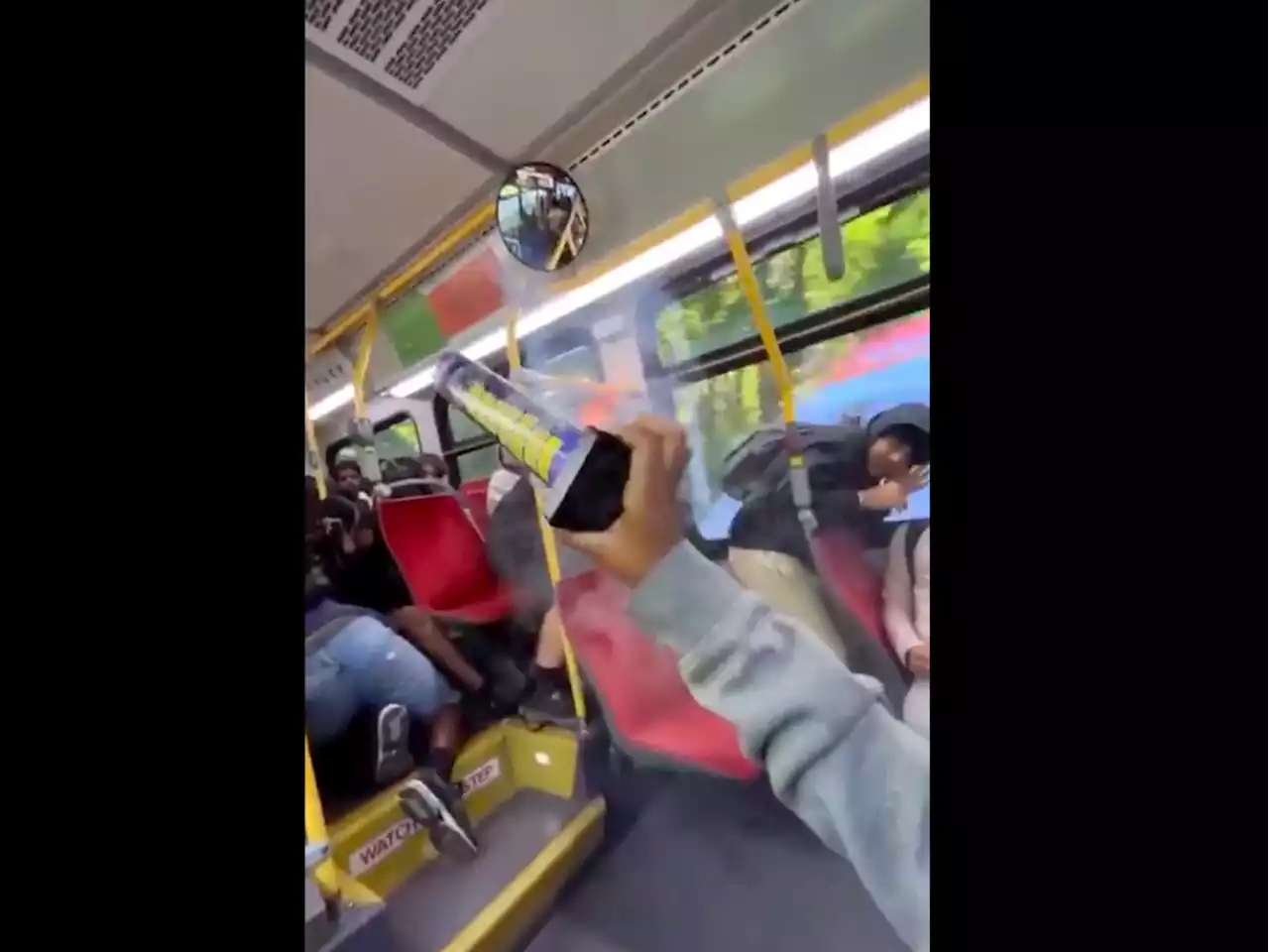 Video shows fireworks being set off on crowded TTC bus in Toronto