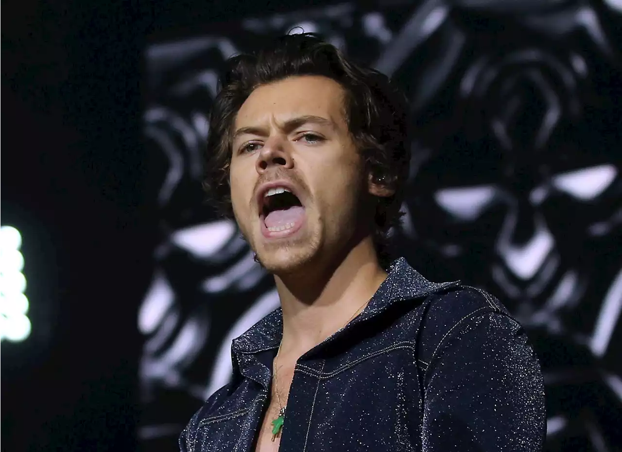 Harry Styles at Slane Castle sees feather boa shortage