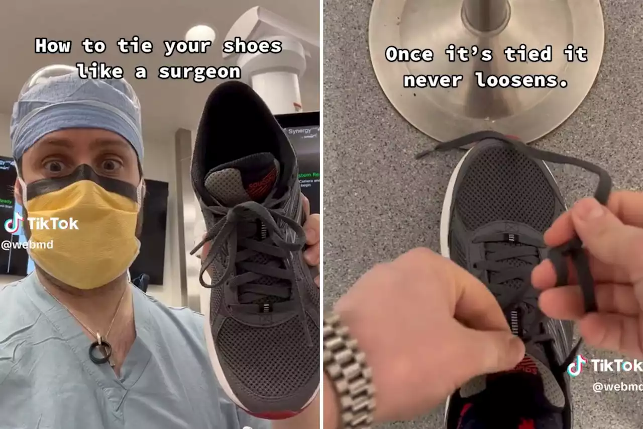 I’m a surgeon — the best way to tie your shoes is like blood vessels