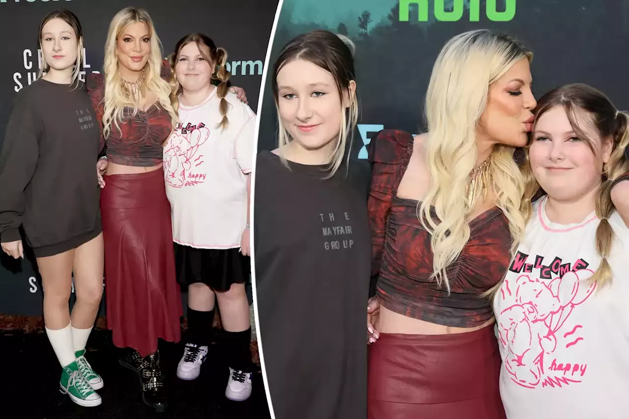 Tori Spelling brings daughters to ‘Cruel Summer’ premiere as family