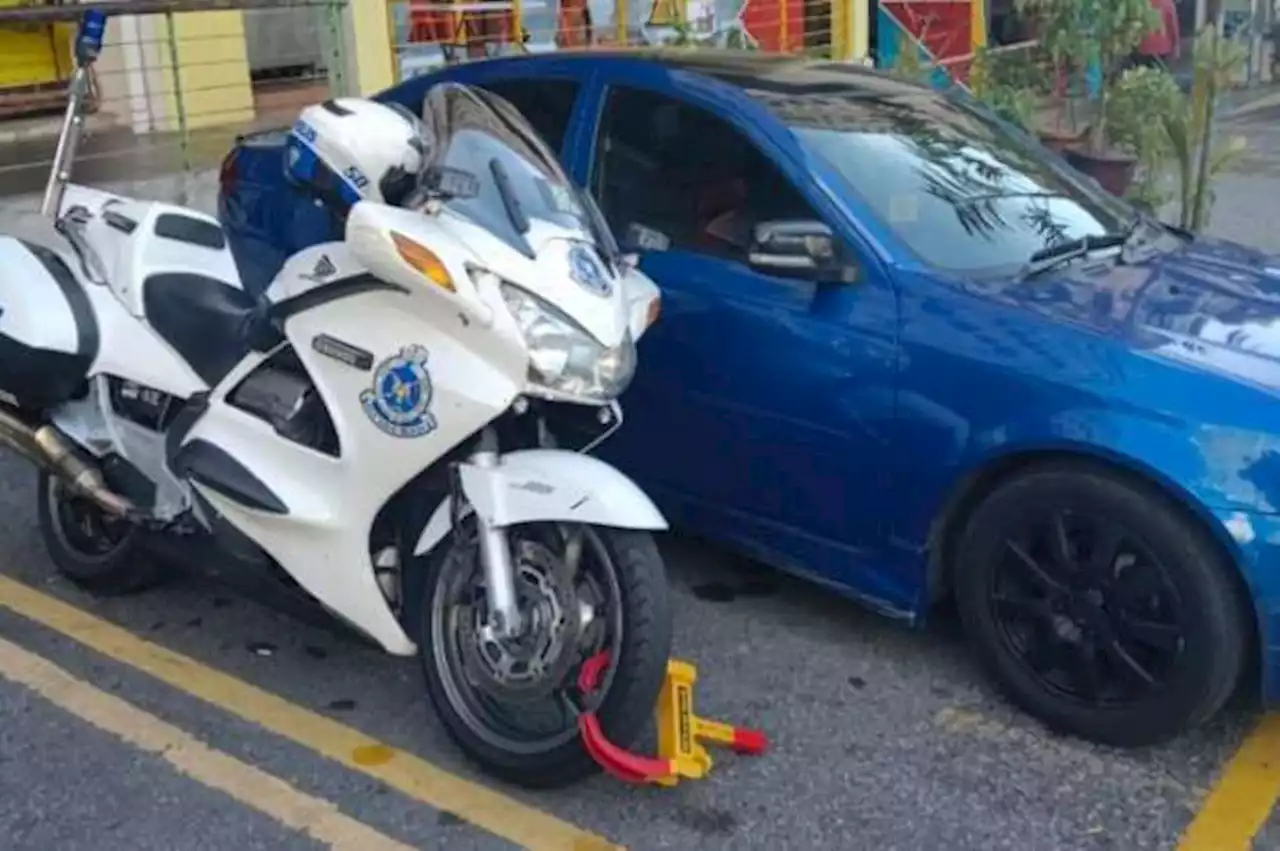 Motosikal milik JSPT KL disaman kerana letak kenderaan di kawasan parkir OKU - IPD PJ - paultan.org