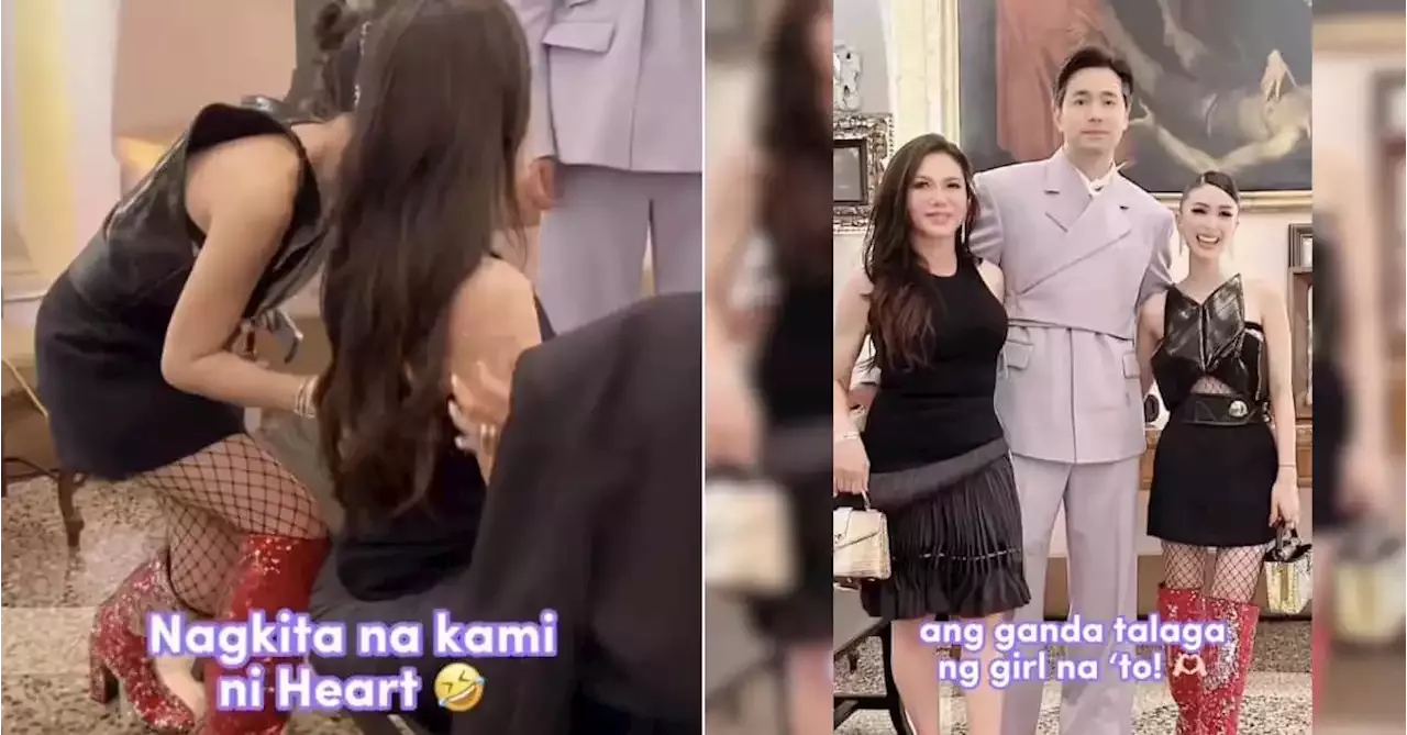 Heart Evangelista and Dr. Vicki Belo exchange pleasantries at