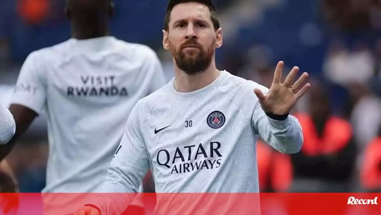 Galtier confirma saída de Messi do PSG: «Treinei o melhor jogador da história»