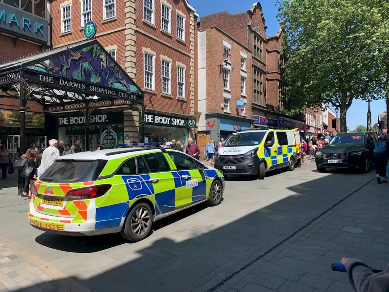 One in hospital after Shrewsbury town centre assault