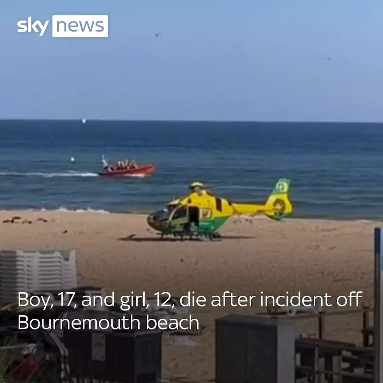 Boy, 17, and girl, 12, die after incident off Bournemouth beach