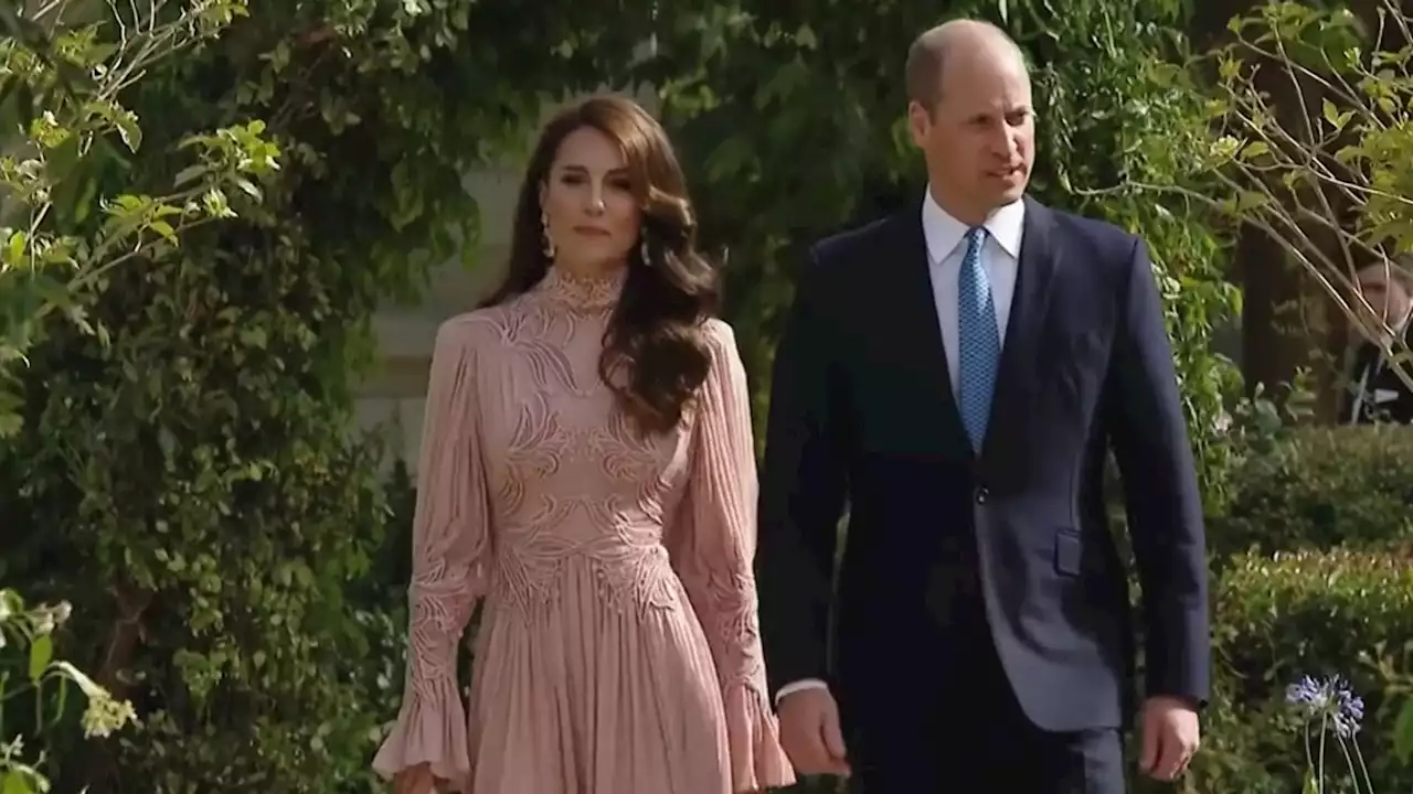 Prince William and Kate surprise guests at Jordan royal wedding