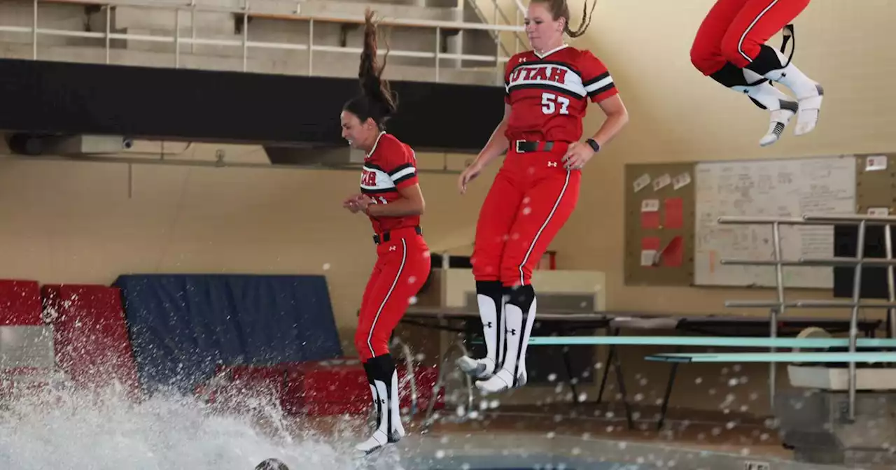 Why Utah Utes softball jumps in pools after big wins