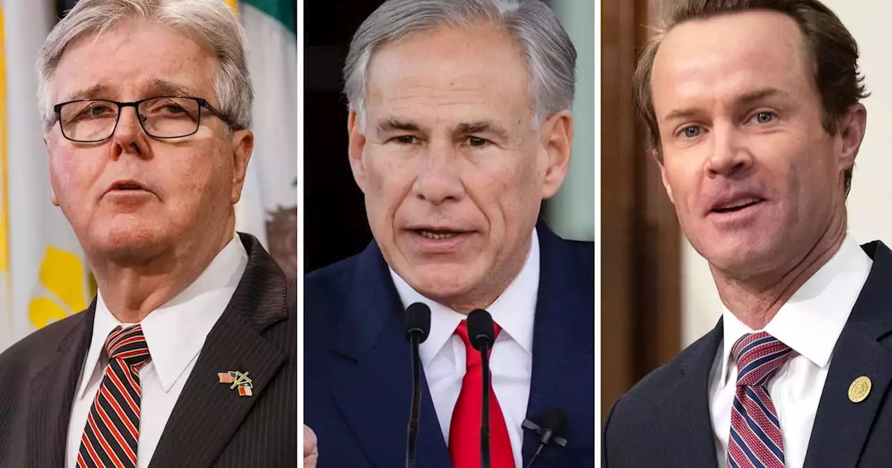 Tension over property taxes produces rare public clash between Dan Patrick, Greg Abbott