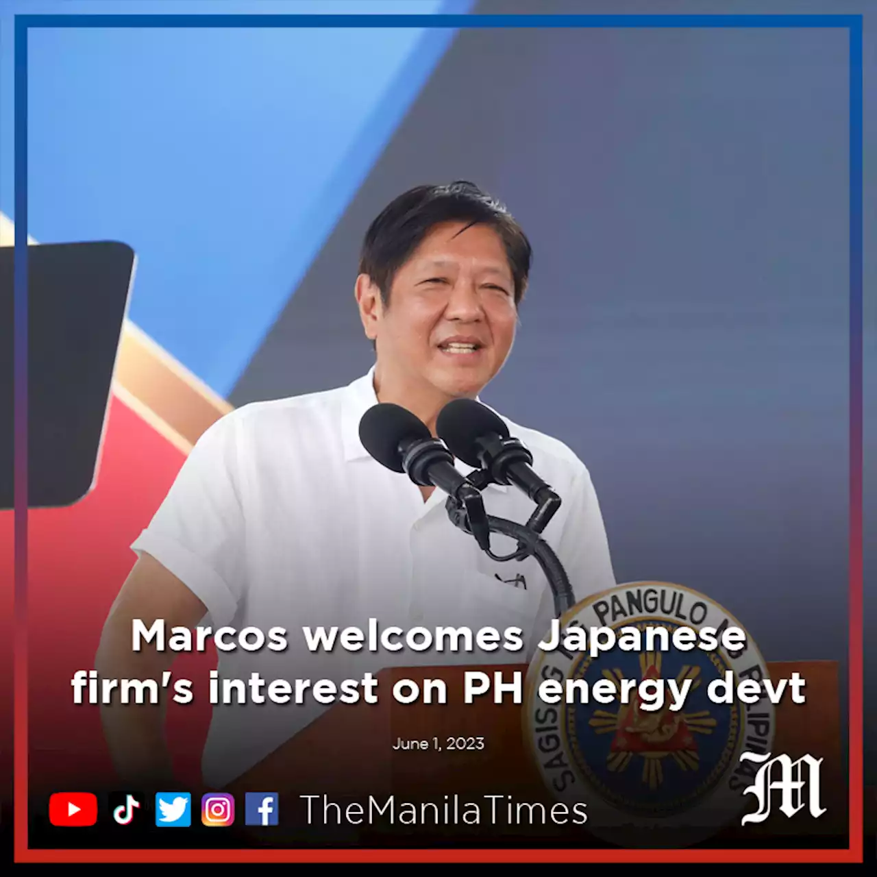 Marcos welcomes Japanese firm's interest on PH energy devt