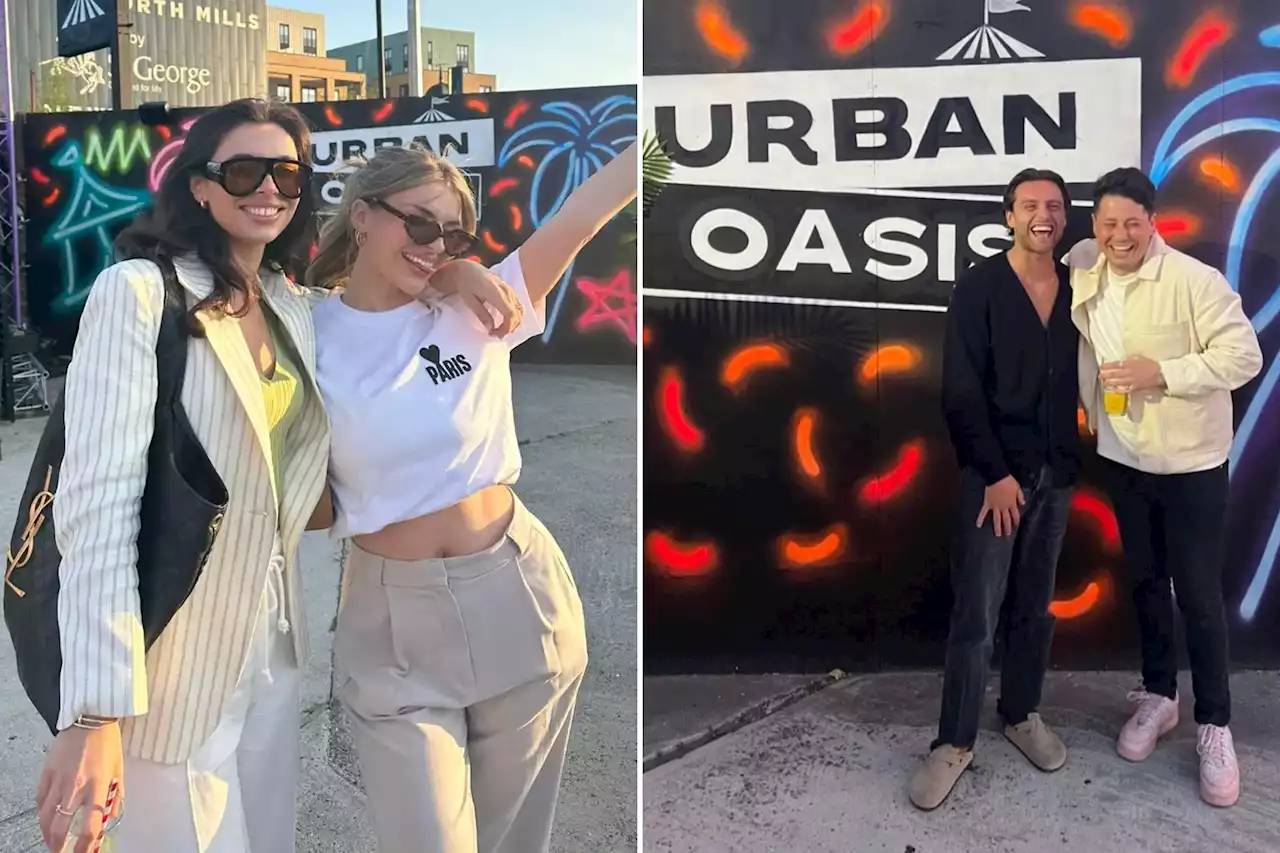 Engaged Fran Allen parties with Love Island's Casey at new celeb hot spot