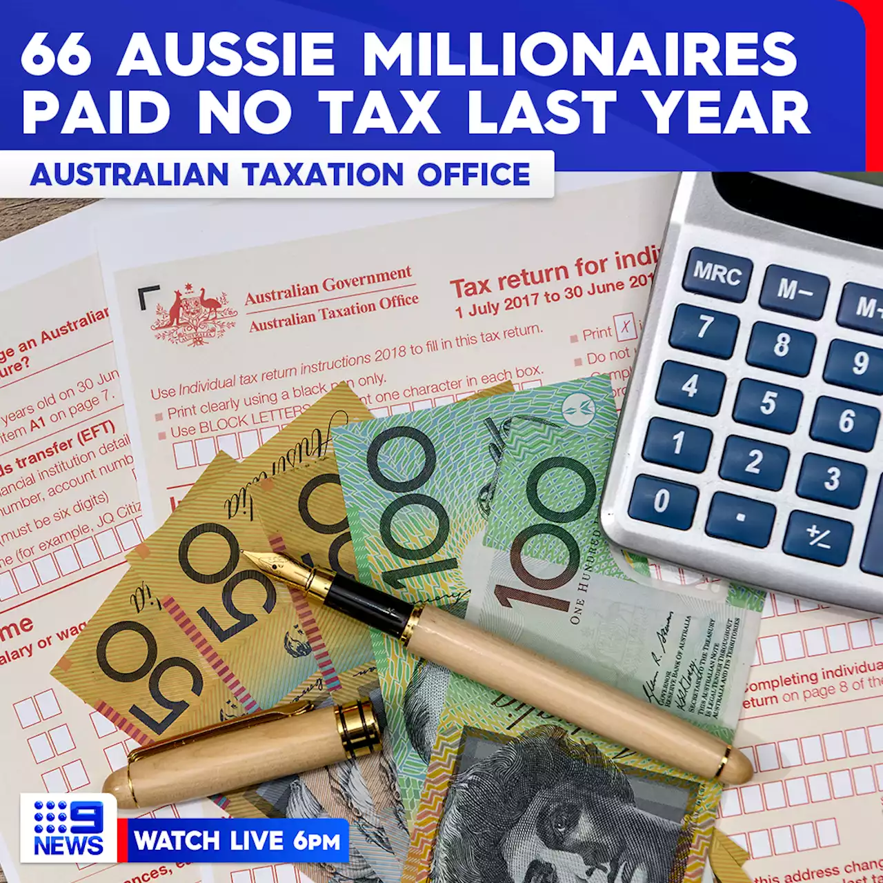 Sixty-six Australian millionaires paid no tax last year: ATO