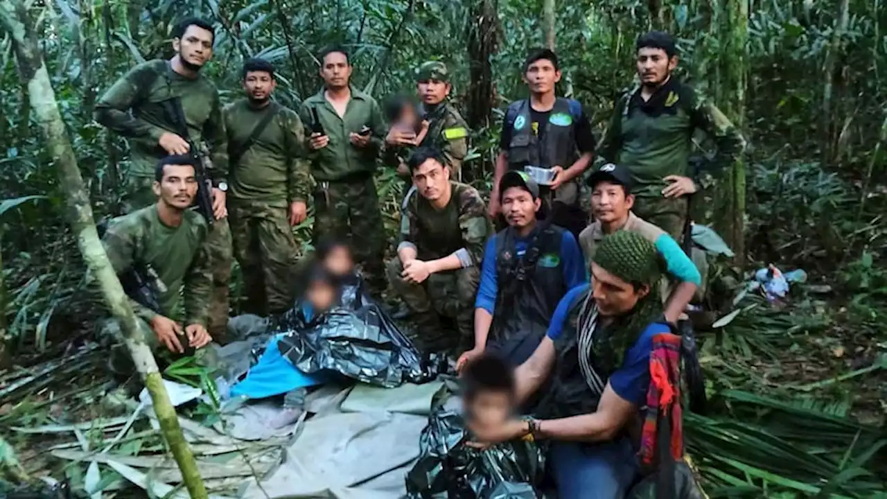 Four children found alive in Colombian jungle five weeks after plane crash