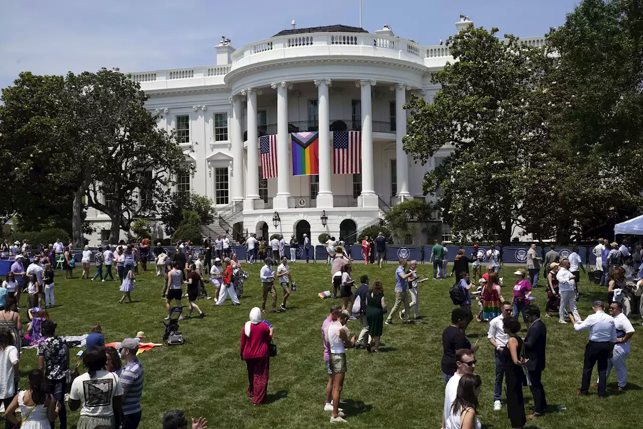 Biden marks LGBTQ+ Pride Month with celebration on White House South Lawn