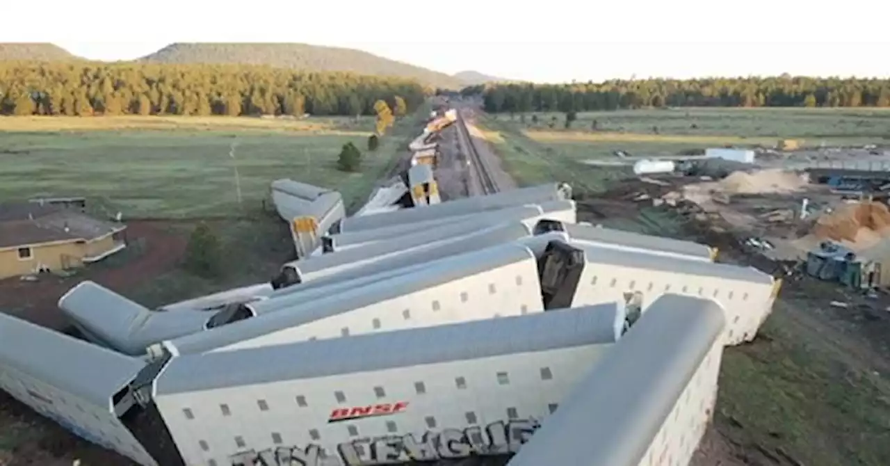 VIDEO: Huge Train Derailment in Arizona Results in 'Heavy Damage'