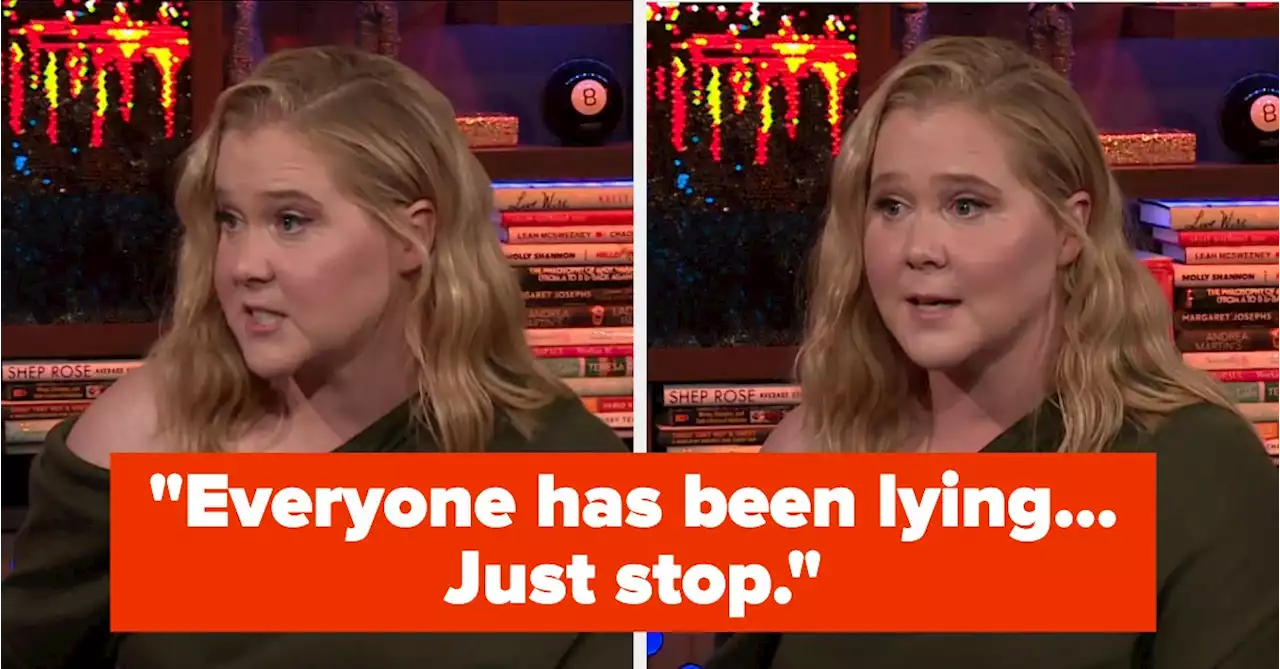 Amy Schumer Called Out Celebrities Who Lie About Their Weight Loss: 'Just Stop'