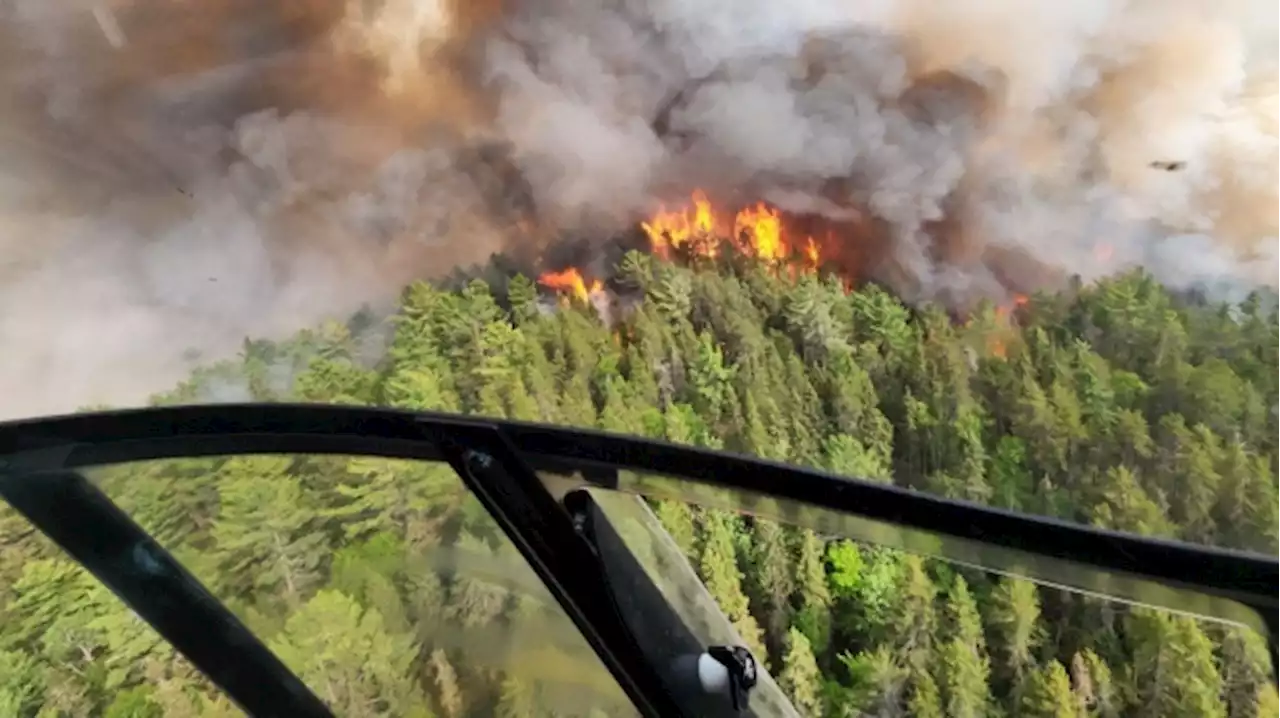 Firefighters from France arrive to battle blazes as wildfire smoke lingers