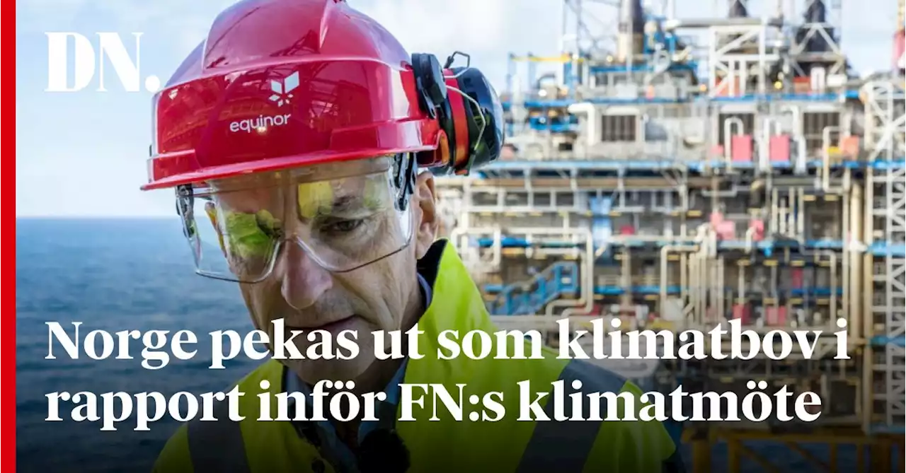 Norge pekas ut som klimatbov i rapport inför FN:s klimatmöte