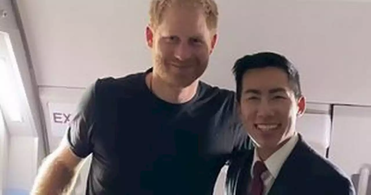 Prince Harry leaves sweet gift for flight attendant as he dashes back to US