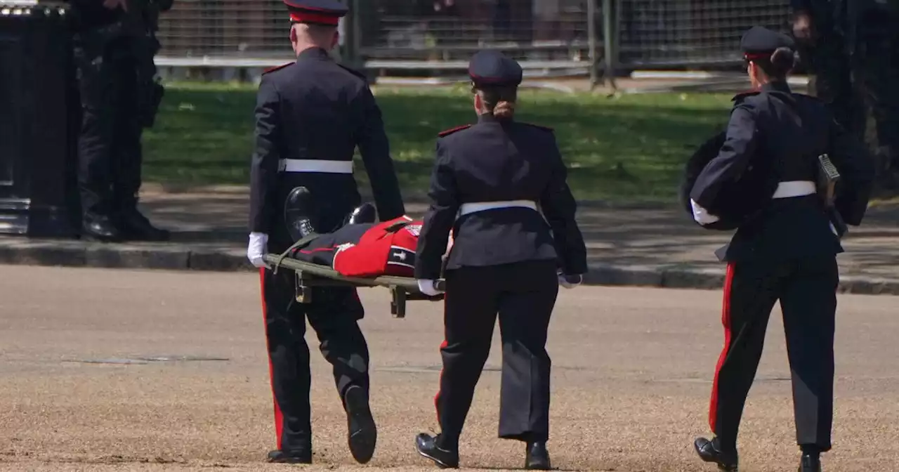 Serviceman passes out amid 26C heat as William takes on Trooping the Colour role