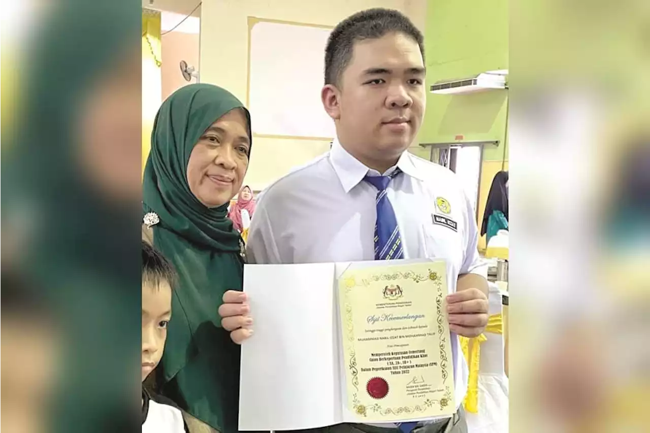 Speech impediment not obstacle as Nabil shines in SPM