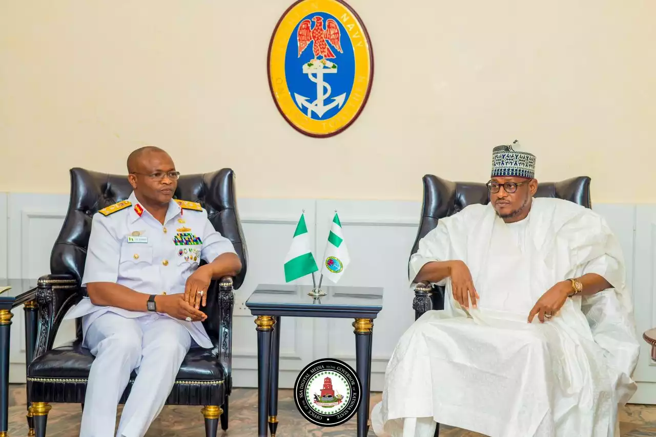 Insecurity: Katsina Governor visits Naval Chief, seeks assistance