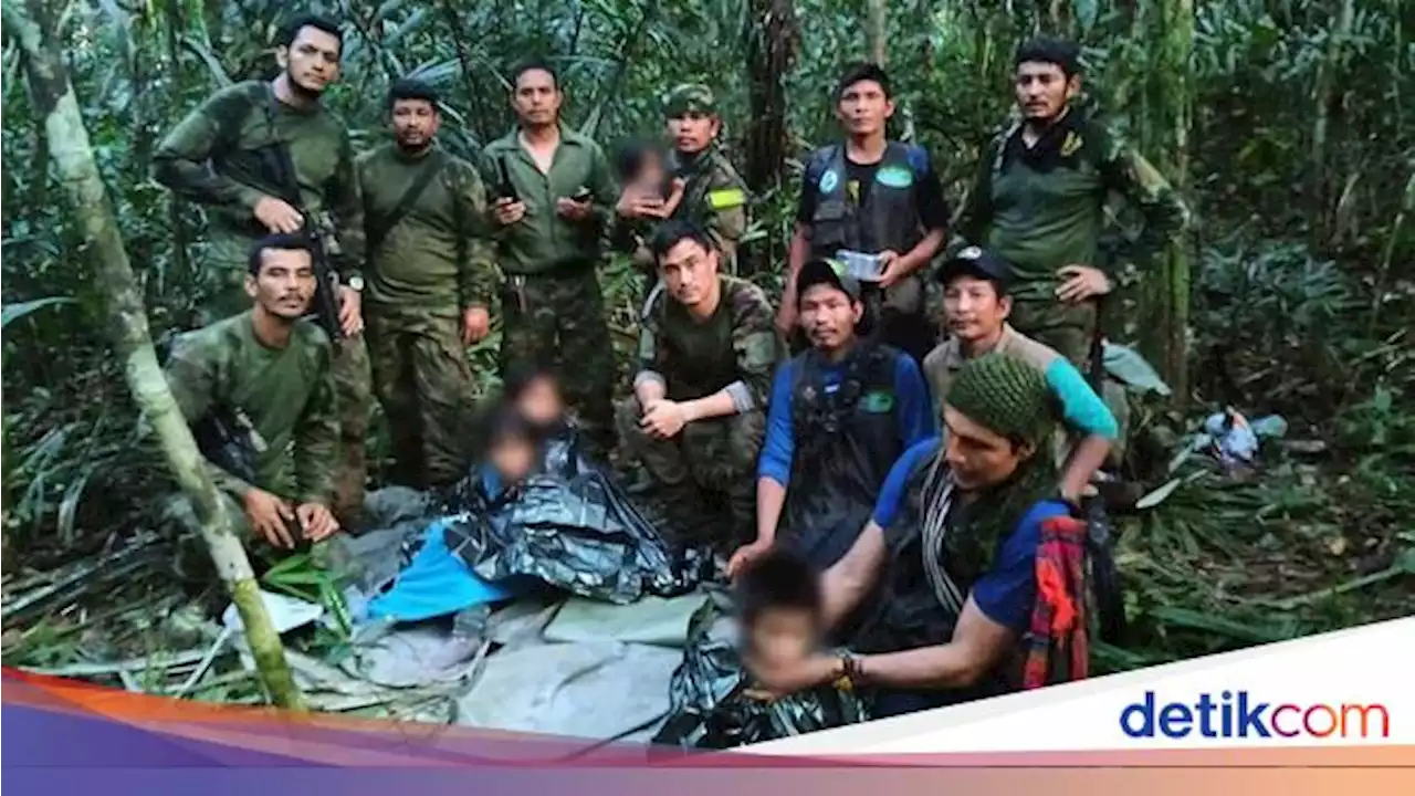 4 Anak Ditemukan Selamat di Hutan Kolombia 40 Hari Usai Kecelakaan Pesawat