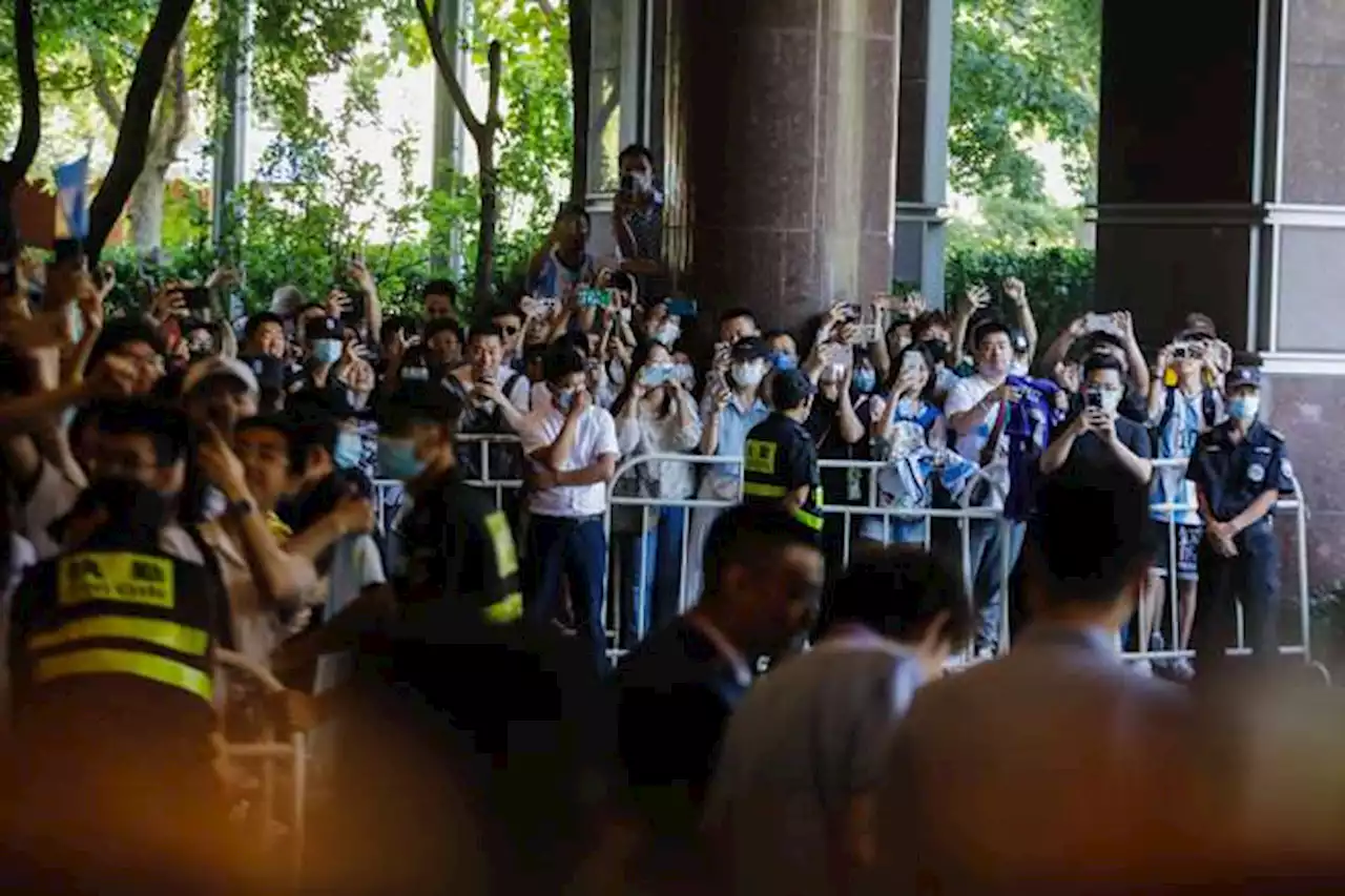 Locura por Lionel Messi en su llegada a China para jugar la fecha Fifa