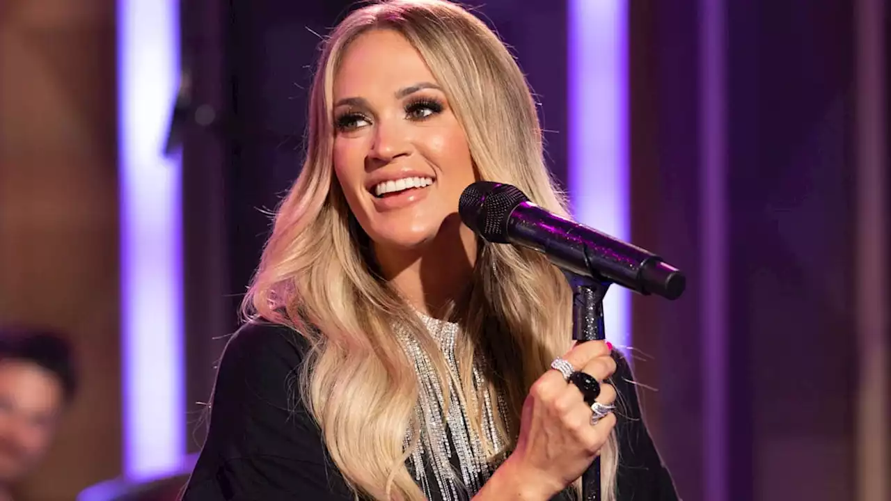 Carrie Underwood is glowing in sheer princess dress as she gives fans exciting update