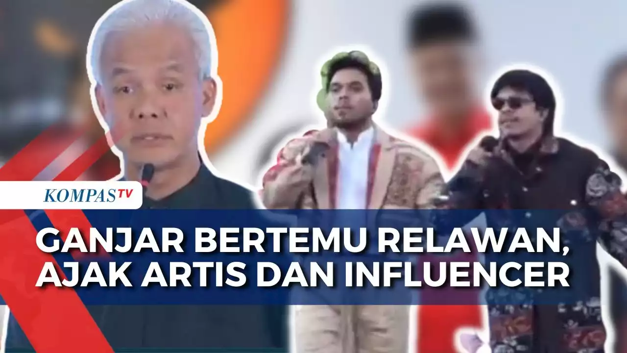 Begini Orasi Ganjar saat Bertemu Relawan dan Sejumlah Artis Senior