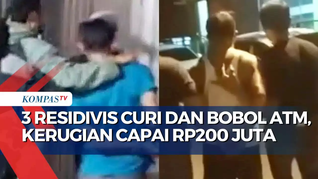 Beraksi di Sragen Hingga Magelang, 3 Residivis Curi dan Bobol ATM Akhirnya Ditangkap!