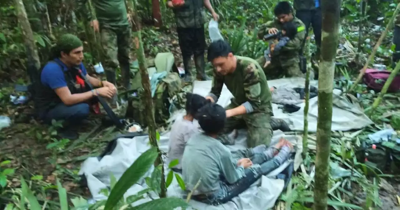 Niños indígenas que duraron un mes perdidos en la selva llegan a Bogotá este sábado