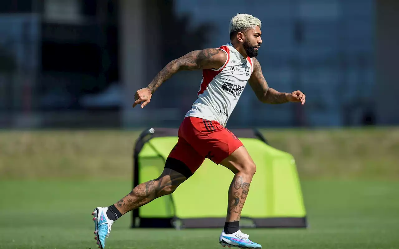 Flamengo: Gabigol treina separado e segue como dúvida para enfrentar o Grêmio