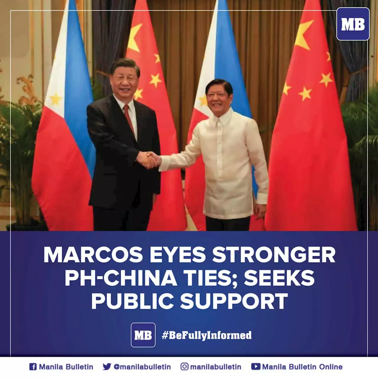 Marcos eyes stronger PH-China ties; seeks public support