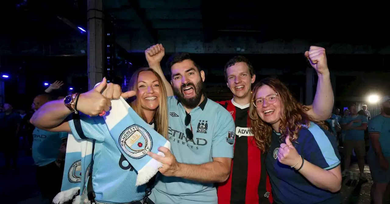 Fans at fever pitch ahead of kick-off as City prepare for historic final