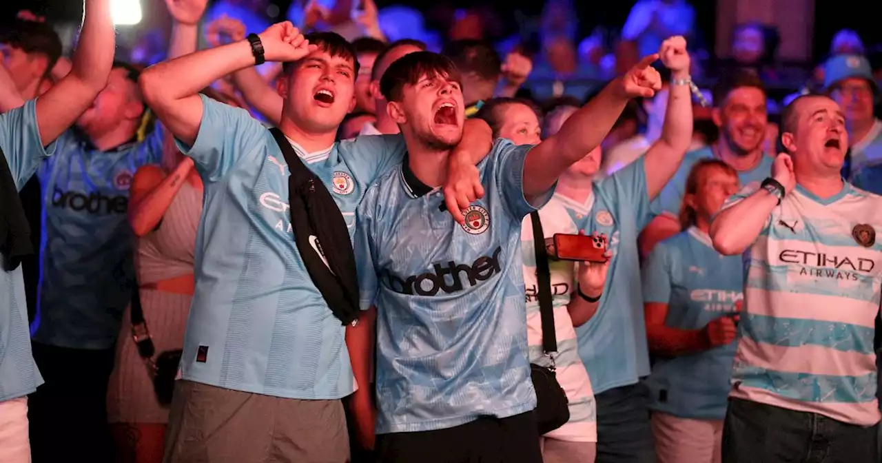 Fans buzzing in Manchester as City take on Inter Milan in Champions League final