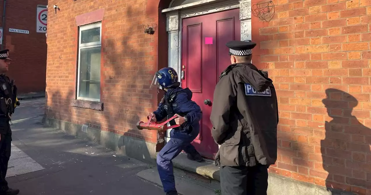 House raided and three arrested in 'zero tolerance' response to crime