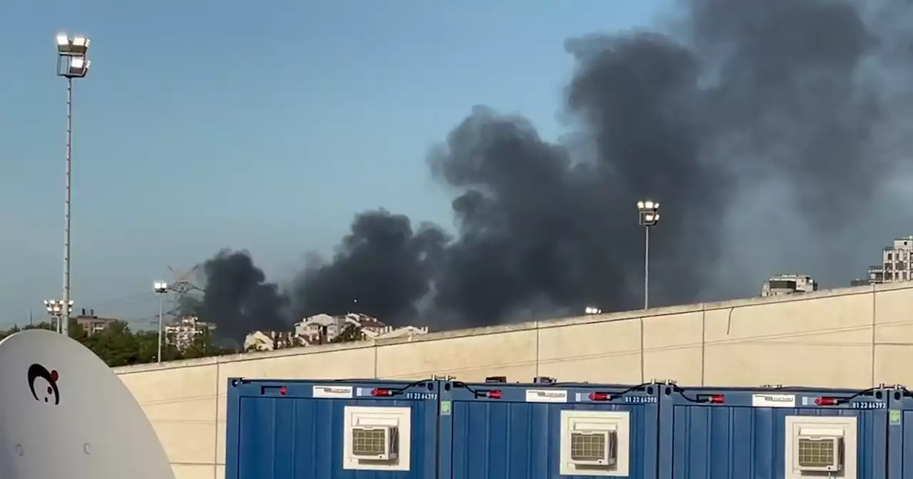 Huge fire in Istanbul sends smoke billowing over stadium ahead City vs Inter