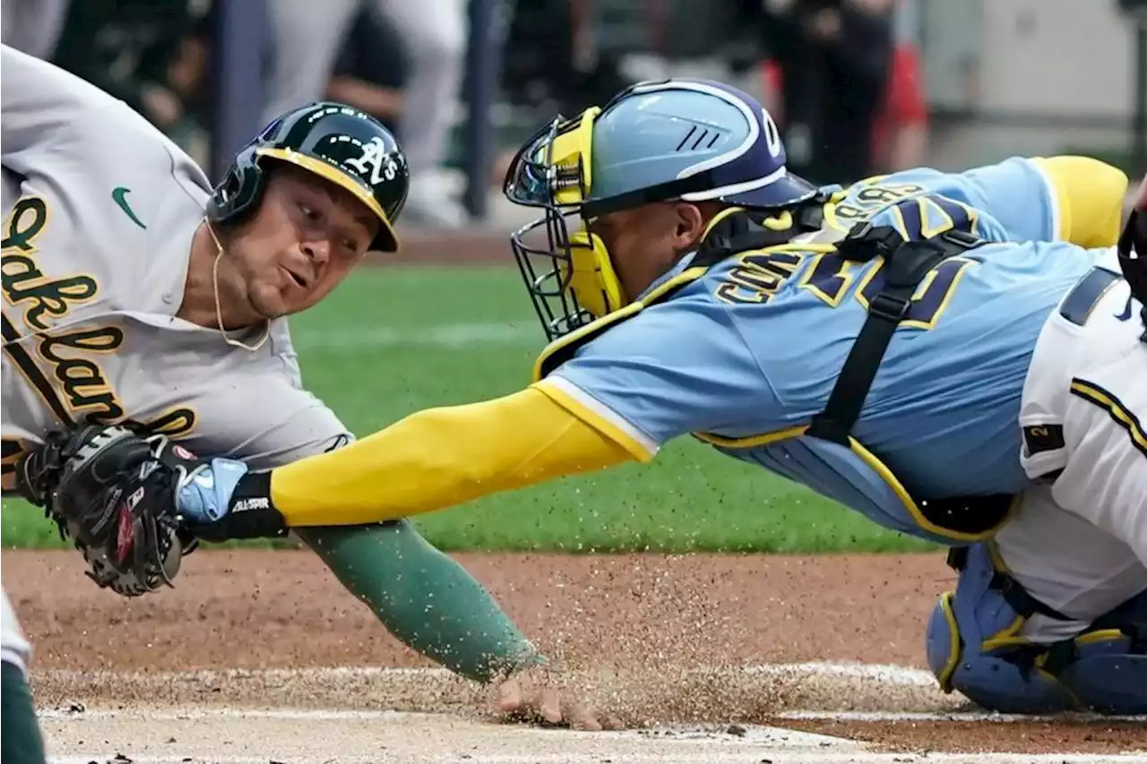 A’s beat Brewers 5-2 for first 3-game winning streak of season