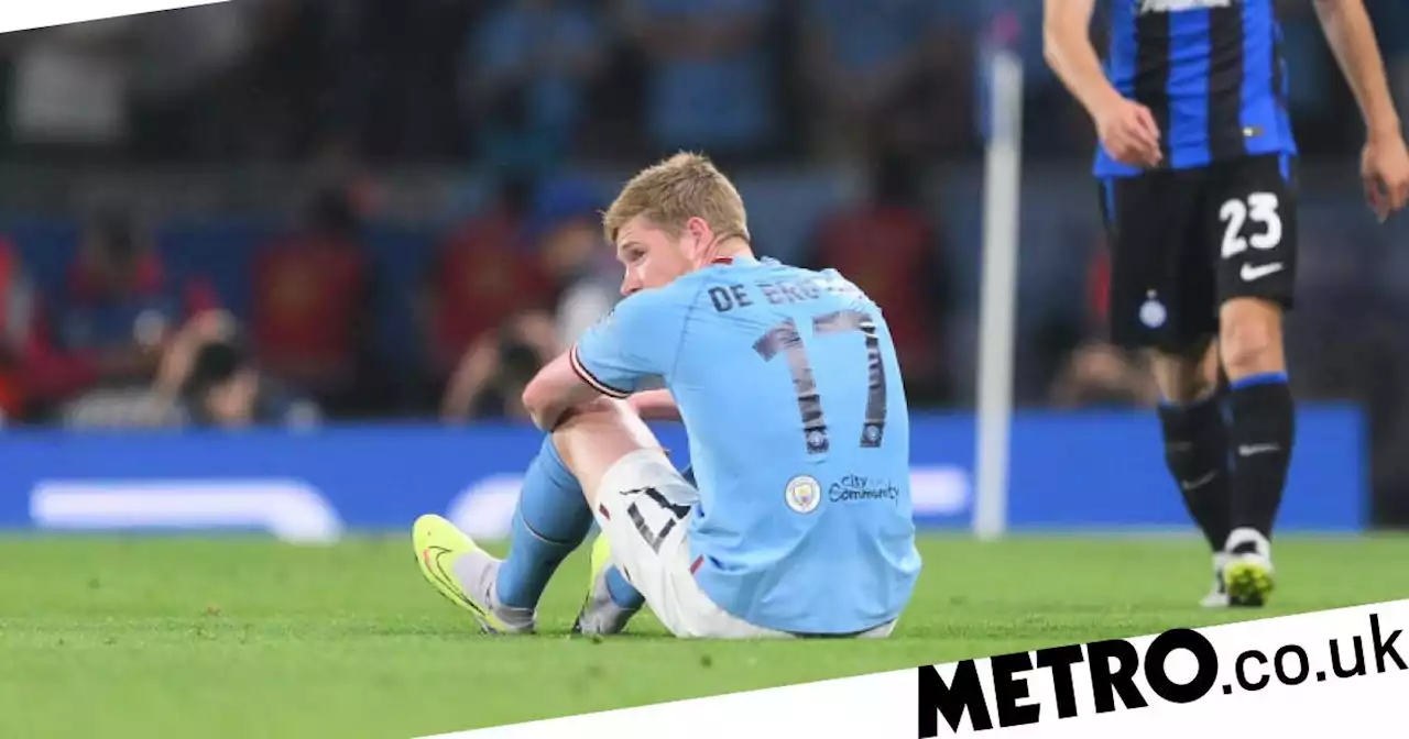 De Bruyne forced out of Champions League final in first half through injury