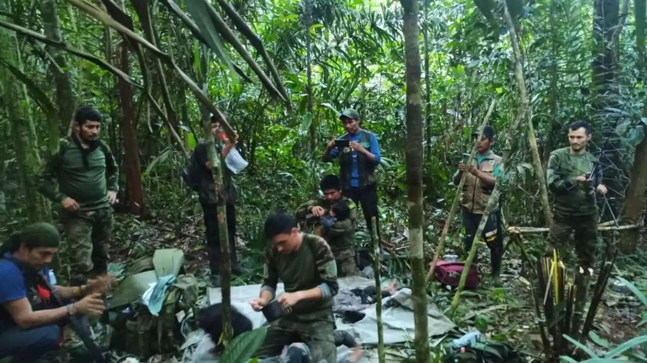 FOTOS. Uniformados e indígenas encontraron huellas y las siguieron, así hallaron los niños en el Guaviare