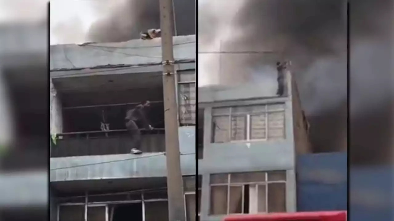 VIDEO: ¡Qué orgullo! Colombiano en Perú arriesgó su vida para salvar 25 perritos de un incendio