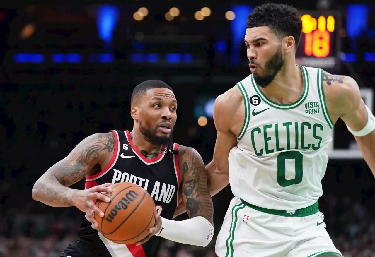 Tatum jokes with Lillard after Blazers star shuts down Celtics speculation